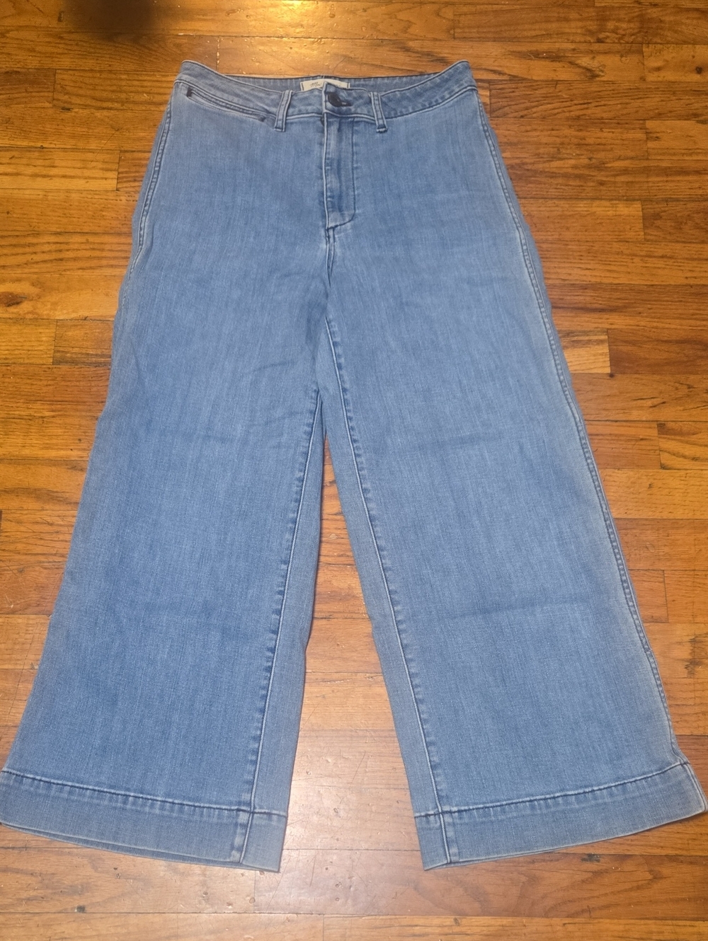 Madewell Emmett Emmett Wide-Leg Crop High Rise Jeans Blue Women's-Size 28
